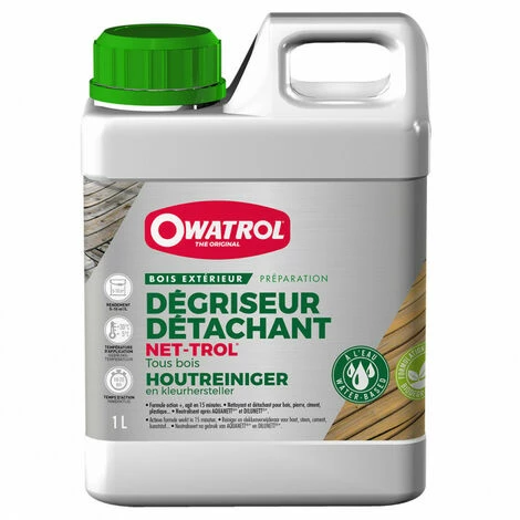 OWATROL Dégriseur Détachant NET-TROL Pour Bois - Contenance: 1 L 3 OWATROL Dégriseur Détachant NET-TROL Pour Bois - Contenance: 1 L
