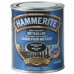 Laque Métaux Hammerite Brillant Noir 750ml