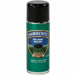 Spray Laque Métaux Hammerite Noir Mat 400ml