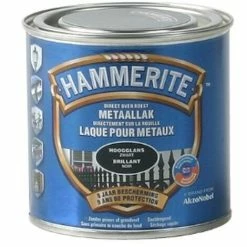 Laque Métaux Hammerite Brillant Noir 250ml