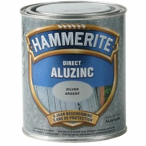 Laque Métaux Hammerite 'Direct AluZinc' Brillant Gris Argent 750ml 3 Laque Métaux Hammerite 'Direct AluZinc' Brillant Gris Argent 750ml
