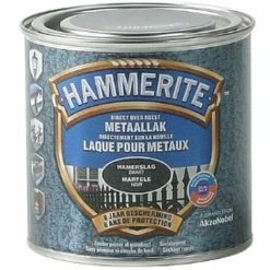 Laque Métaux Hammerite Martelé Noir 250ml