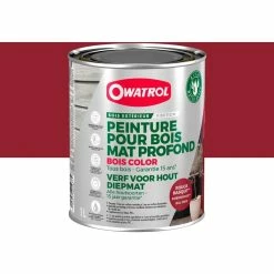 BOIS COLOR Owatrol - Peinture Pour Bois Extérieur Opaque - Finition Mate