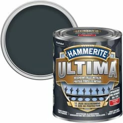 Laque Métal Hammerite Ultima Gris Anthracite Brillant 750ml - Gris Anthracite
