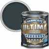 Laque Métal Hammerite Ultima Gris Anthracite Satin 750ml - Gris Anthracite