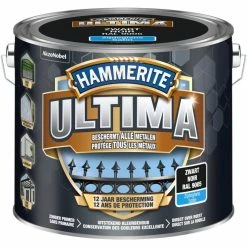 Laque Métal Hammerite Ultima Noir Satin 2,5L - Noir -HAMMERITE Soldes laque metal hammerite ultima noir satin 25l noir L 15208317 70094025 2