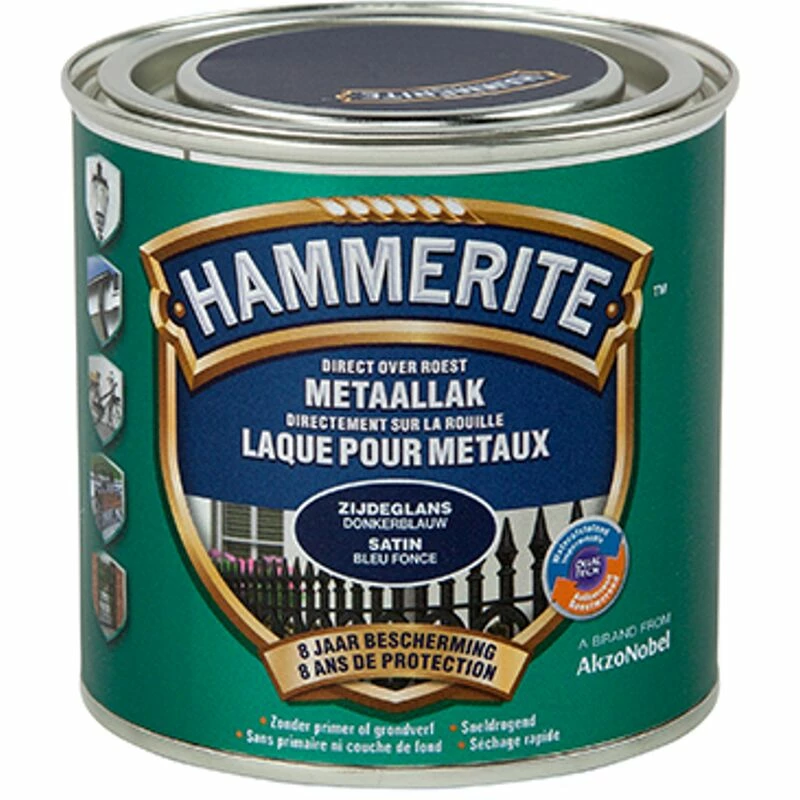 Laque Métaux Hammerite Bleu Foncé Satin 250ml 3 Laque Métaux Hammerite Bleu Foncé Satin 250ml