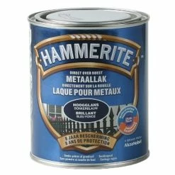 Laque Métaux Hammerite Brillant Bleu Foncé 750ml