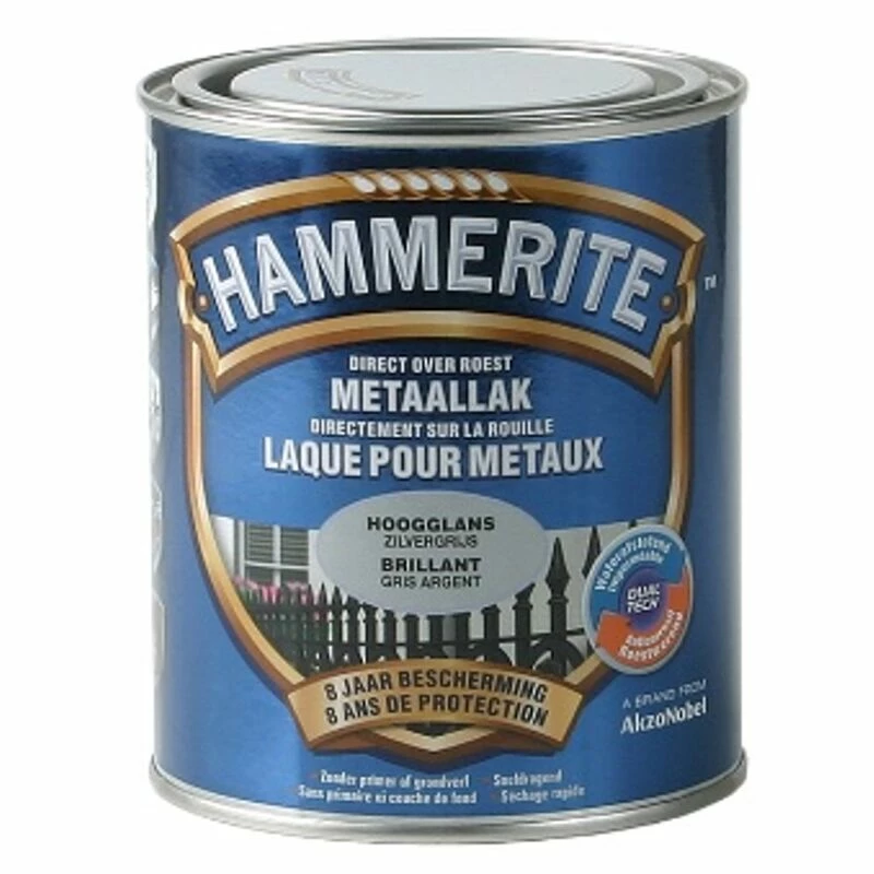 Laque Métaux Hammerite Brillant Gris Argent 750ml 3 Laque Métaux Hammerite Brillant Gris Argent 750ml