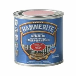 Laque Métaux Hammerite Brillant Rouge 250ml