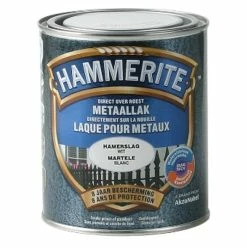 Laque Métaux Hammerite Martelé Blanc 750ml
