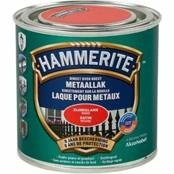 Laque Métaux Hammerite Rouge Satin 250ml