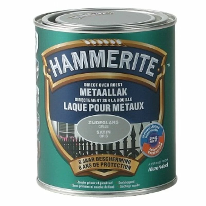Laque Métaux Hammerite Satiné Gris 750ml 3 Laque Métaux Hammerite Satiné Gris 750ml