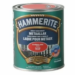 Laque Métaux Hammerite Satiné Rouge 750ml