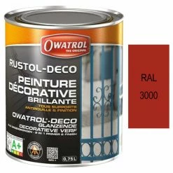 Peinture Décorative Antirouille RUSTOL DECO Brillante Au RAL 0,75L Multi Supports OWATROL - Plusieurs Modèles Disponibles 11 Peinture Décorative Antirouille RUSTOL DECO Brillante Au RAL 0,75L Multi Supports OWATROL - Plusieurs Modèles Disponibles -HAMMERITE Soldes peinture decorative antirouille rustol deco brillante au ral 075l multi supports owatrol plusieurs modeles disponibles L 203447 41596230 5