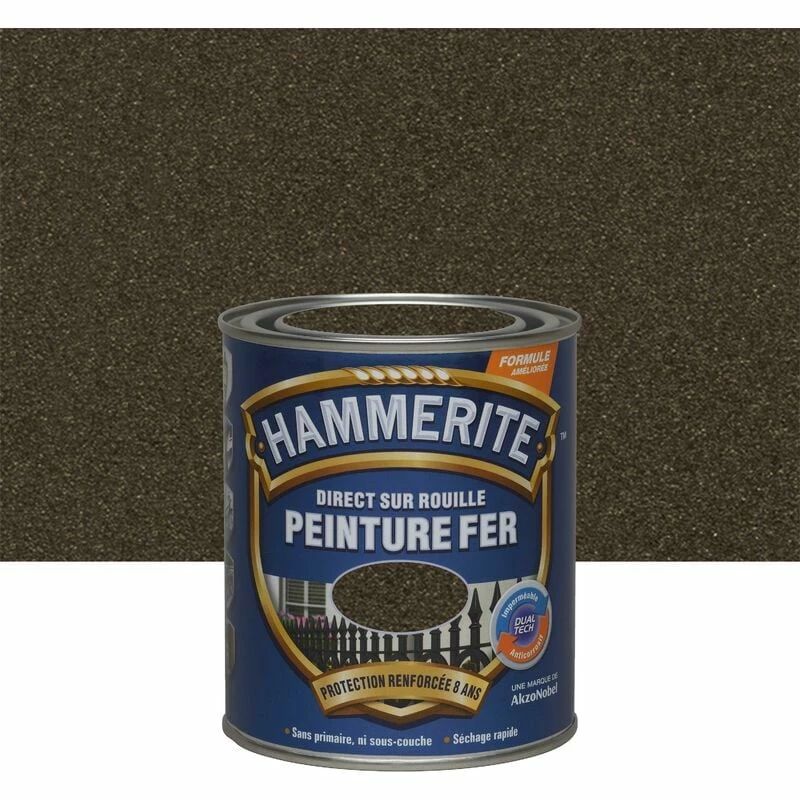 Peinture Direct Sur Rouille Forgée Châtaigne 0,75 L - Hammerite - Châtaigne 4 Peinture Direct Sur Rouille Forgée Châtaigne 0,75 L - Hammerite - Châtaigne – Image 2