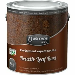 Revêtement Aspect Rouille Owatrol REACTIV LEAF RUST 2.5 Litres