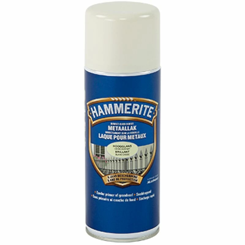 Spray Laque Métaux Hammerite Brillant Blanc Cassé 400ml 3 Spray Laque Métaux Hammerite Brillant Blanc Cassé 400ml