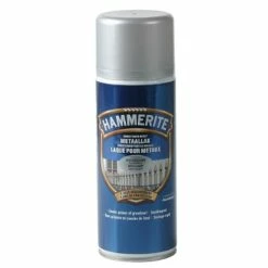 Spray Laque Métaux Hammerite Brillant Gris Argent 400ml