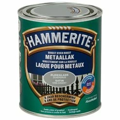 Spray Laque Métaux Hammerite Gris Argenté Satin 750ml